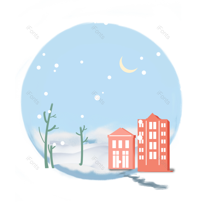 下雪图片,元素,PNG,免抠素材